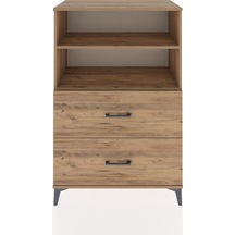 Hyperion Dolap 2 Raflı 2 Çekmeceli 88x44x134 Çam-çam Çam