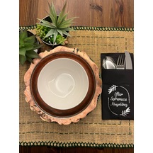 Gümüş Yaldızlı Siyah İftar Soframıza Hoşgeldiniz Cepli Peçete 12 Adet 40x40