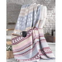 Sesli Home Lüks Peluş Battaniye 17133B Battal Boy 200X230 Çok Renkli