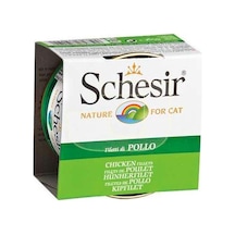 Schesir Tavuk Fileto Etli Konserve Yetişkin Kedi Maması 85 G