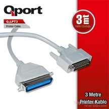 Qport Q-Lpt3 Paralel Yazıcı Kablosu 3 Metre