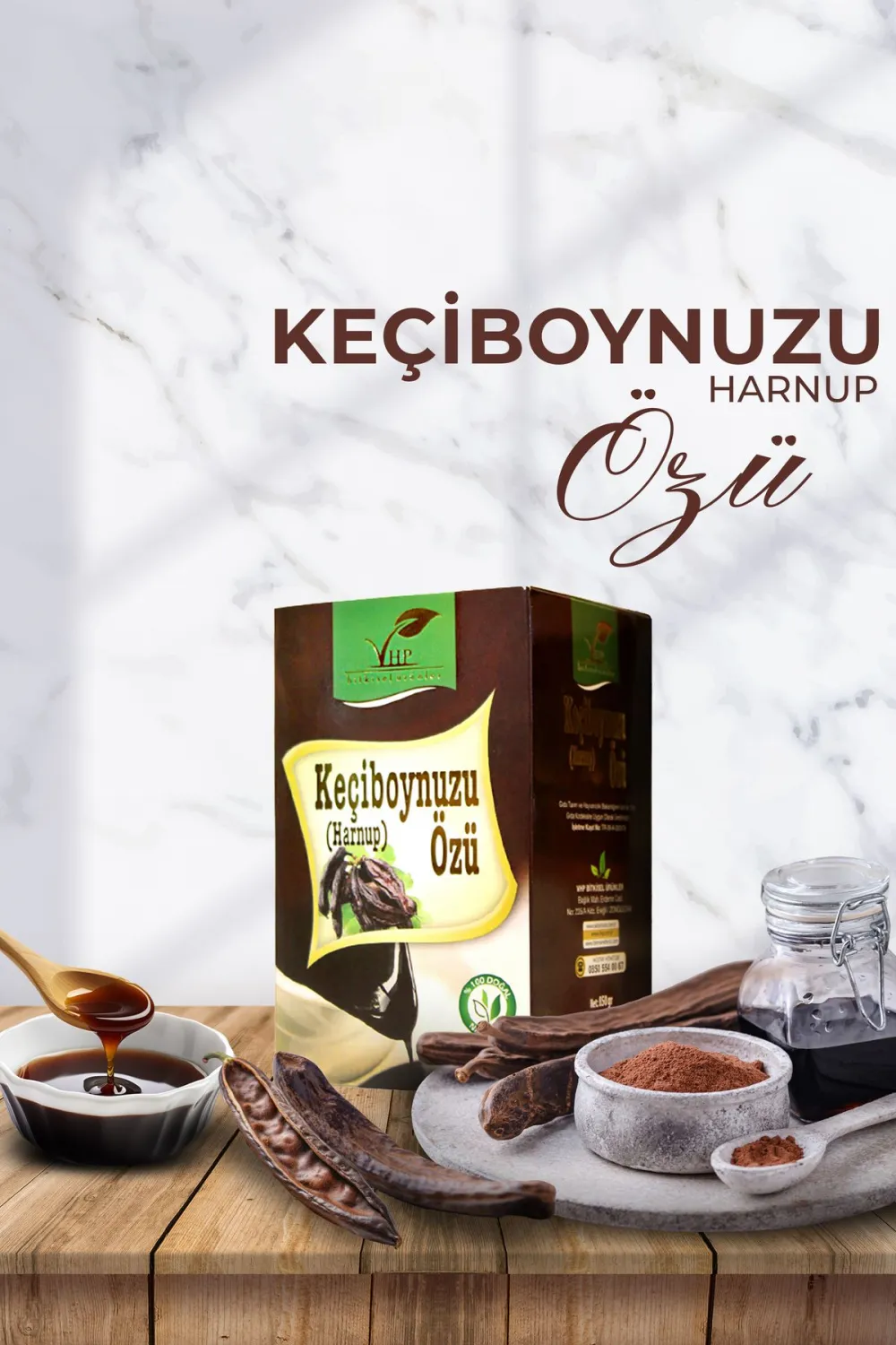 Vhp Keçiboynuzu Özü 850 Gr. Cam Kavanoz