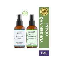 Biberiye Suyu Ve Sedir Suyu Seti -parlaklık Hidrosolü Seti 2x100ml