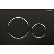 Geberit Sigma20 Kumanda Kapağı, Çift Basmalı, Siyah/mat Siyah - 115.882.dw.1