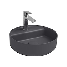 Isvea Infinity Batarya Delikli Tezgah Üzeri Lavabo 42CM Antrasit
