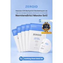 Yoğun Nem Desteğiyle Rahatlatan, Seramid İçerikli Nemlendirici Maske Zeroıd Soothing Sheet Mask Set