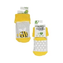 Kitikate Bibaby Biorganic Anımals Havlu Kaymaz Çorap 68370 Sarı