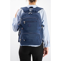 Ultra Hafif Çok Cepli Orta Boy Sırt Çantası Lacivert Model: 571-3r