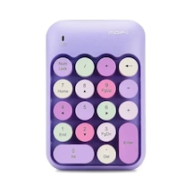 Renkli Daktilo Tarzı Vintage Kablosuz Wıreless Numeric Keypad 18 Tuşlu Sayısal Klavye Numpad