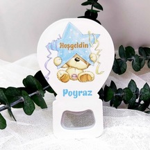 Yıldız Tutan Ayıcık Yeni Doğan Bebek  Buzdolabı Magnet(30 Adet)