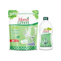 Tr 2'li Set - 40'li Oksijenli Bulaşık Makinesi Tableti Ve Bitkisel Bulaşık Parlatıcı 500 Ml