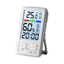Loyka D7 Sıcaklık Ve Nem Ölçer Saat Göstergesi Arka Işıklı Ekran