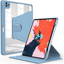 Apple Uyumlu iPad Pro 12.9 5. Nesil 6. Nesil Kılıf Dönebilen Kalem Bölmeli Standlı 2021 - 2022 Nayn