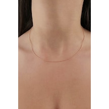 Fiyonk Kuyumculuk 14 Ayar Altın Rose Topçuk Zincir 1.20 MM 001