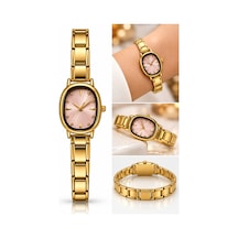 Noumation Ayarlanabilir Yaylı Esnek Kordonlu Çelik Kadın Saat Pembe2 - 931448597 İki Renk