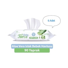 Soft Care Aloe Vera Islak Mendil 90 Lı Paket 6 Adet 540 Yaprak 90'lı