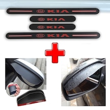 Kia Optima Uyumlu Carbon Kapı Eşiği + Ayna Yağmur Koruyucu (552943803)