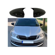 Skoda Octavia 2013-2020 Uyumlu Yarasa Ayna Kapağı İthal Pianoblack Abs Plastik A+ Kalite