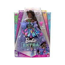 Barbie Extra Fancy Mor Kostümlü Bebek