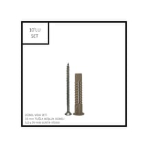 Dübel-vida Seti, Tuğla Boşluk Dübeli 10 Mm, 5,0x70 Yhb Sunta Vidası, 10 Adet