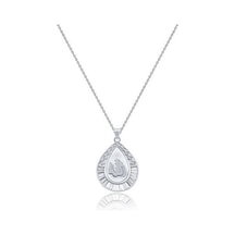 Diamond Line-Gülaylar - Beyaz Altın 14 Ayar Baget Taşlı Kolye N11.24905