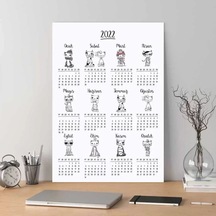 Kedili Poster Takvim, 2027 Kedili Duvar Takvimi