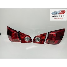 Nissan Qashqai 2007 - 2010 Stop Lambası Sağ - Sol İç Ve Dış Takım Toplam 4 Adet Stop