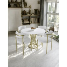 Larisa Gold Mutfak Masası