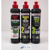 Menzerna Yeşil Seri 400 2500 3800 Pasta Hare  Set 250 ML N11.1595