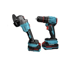 Cat1030 Kömürsüz Li-ion Akülü 2'li Kombo Set - Matkap Ve Avuç Taşlama 20v