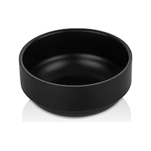 12 Adet 12 Cm Melamin Çorba Kasesi Bulaşık Makinesinde Yıkanabilir Siyah Kase 5,4 Cm Derinlik