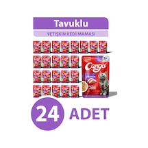 Cango Yaş Yetişkin Kedi Maması Tavuk Etli 80 Gr 24 Adet
