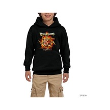 Zepplin Giyim Vicious Rumors Concussion Protocol Siyah Çocuk Kapşonlu Sweatshirt