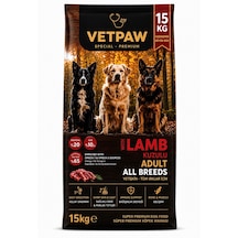 Vetpaw Kuzu Etli Yetişkin Köpek Maması Yüksek Proteinli Premium Kuru Mama 15 KG
