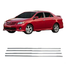 Toyota Corolla Uyumlu Sd Krom Cam Çıtası 2007-2013 4Prç Paslanmaz Çelik N11.1820