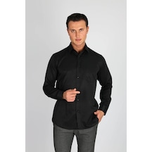 Lorenzo Mazzoli Soft Saten R 500 Siyah Erkek Gömlek Siyah Lorenzo Mazzoli Soft Saten R 500 Siyah Erkek Gömlek Siyah