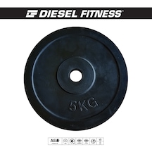 Diesel Fitness Kauçuk Kaplı 5 Kg Ağırlık Plakası