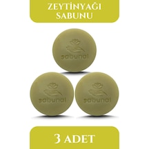 Sabunal Zeytinyağı Sabunu 3 Adet - Soğuk Pres Doğal Sızma Zeytinyağı Hamam Sabunu