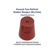 Kauçuk Tıpa Deliksiz - 29x33x32mm, Sızdırmaz Kapak - Lastik Tapa