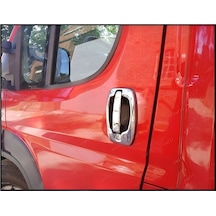 Citroen Jumper/relay Uyumlu 2006 Ve Üzeri Krom Kapı Kolu Ve Çerçeve 2 Kapı Paslanmaz Çelik