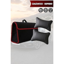 Daewoo Espero Uyumlu Bagaj Çantası Siyah Renk Koltuk Yastığı Lüks Model