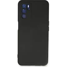 Oppo A16 Kılıf Nano İçi Kadife Silikon - Siyah Standart