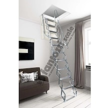 Aytürk Fantozzi Acisvazia Italya Menşei 70x110 Galveniz Kaplı Makaslı Metal Çatı Merdiveni H:320cm Standart Model
