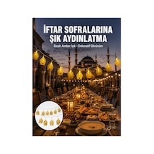 Dekoratif Ramazan Led Işık Pilli Cami Tasarımlı Zincir Aydınlatma Yeni Nesil Diğer Diğer
