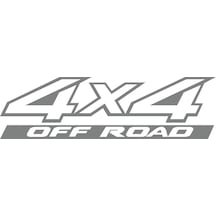 4x4 Ofroad Sticker 17x17 Cm Gri