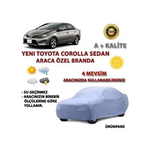 Toyota Uyumlu Corolla Sedan Araca Özel Branda Yeni Corolla Sedan Branda