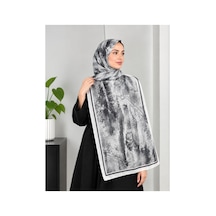 Ardün Hijab Desenli Bambu Kraş Şal Tok Duruşlu, Şık Ve Modern Kadın Şal Siyah - 938078175 Siyah