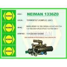 Bescher Termostat Komple Berlıngo 1.6 16v 04/08 -c2-c3-c4 1.4-1.6 16v 04 -p207-p307 1.6 16v 08 Neıman 1336z0 1336.z0 9647265980