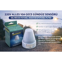 220v 10a Gece Gündüz Sensörü - Dış Mekan Fotosel Anahtar Diğer