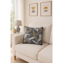 Jakar Kırlent Kılıfı Gold Antrasit V1 45x45 Antrasit- Gold